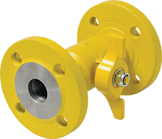 Ball valve flange with separation point DN 32