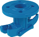 Universal tapping clamp DN 65 - 500 with flange outlet DN 40