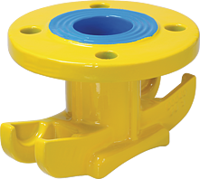 Universal tapping clamp DN 65-500 PN 5  Gas with flange outlet DN 40