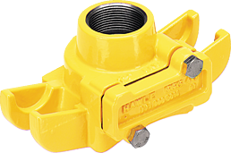Universal tapping lock clamp IG 1 1/2" PN 5 Gas yellow