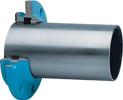 Flangia a due camere per tubi in acciaio antisfilamento DN 50 d 60 mm