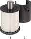 Filter cartridge for aeration and ventilation valve 9870 1" with AG 1/4"