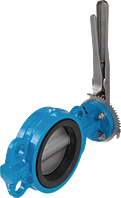 Butterfly valve AW DN 40 PN 10/16 with manual lever
