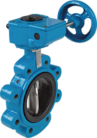 Butterfly valve LT DN 40 PN 10/16 with gearbox