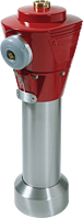 Hydrante H4-HV partie supérieure INOX rouge/rouge