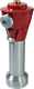 H4 INOX Hydrant upper part Type HV red/red