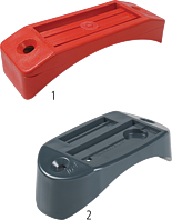 Porte-numéro d'hydrante plastique rouge 117 x 40 mm pour H4 et H4HV