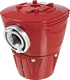 H4 Hydrant head without hood ruby-red