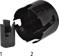HSS-Fräser für Kunststoff-Rohre PE/PVC d 25 mm Typ 1