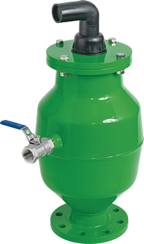 Aeration/ventilation valve for waste water