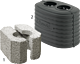 Seepage stein (pair) for pillar hydrant